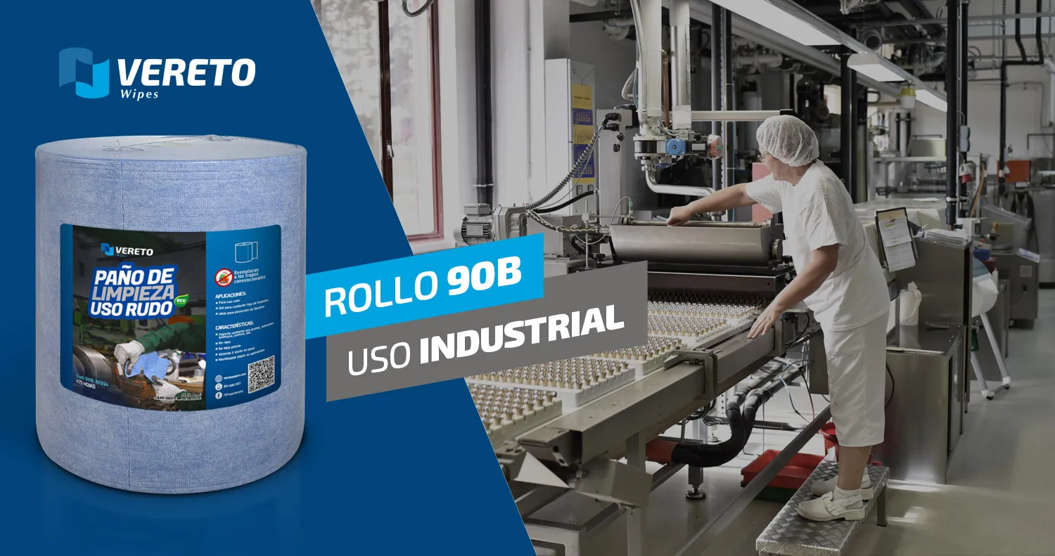 Rollo de paño industrial